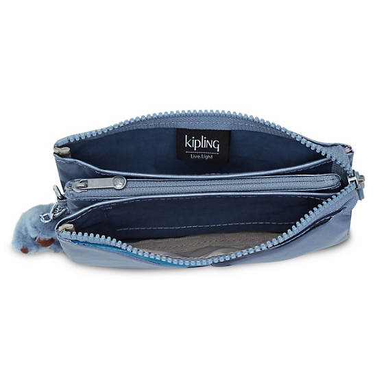 Sacs Kipling Creativity Large Classiche Pouch Bleu Grise | FR 1140WN